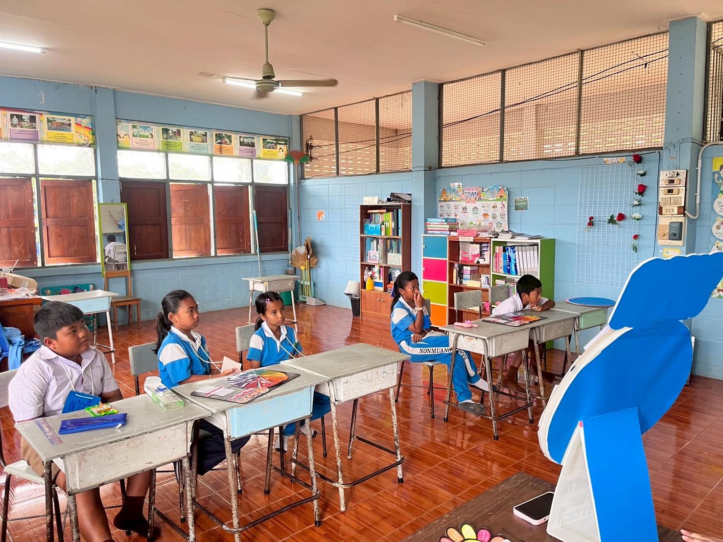 41. ค่ายศิลปะบูรณาการกับสาระการเรียนรู้สำหรับนักเรียนระดับประถมศึกษา ณ โรงเรียนบ้านโนนม่วง